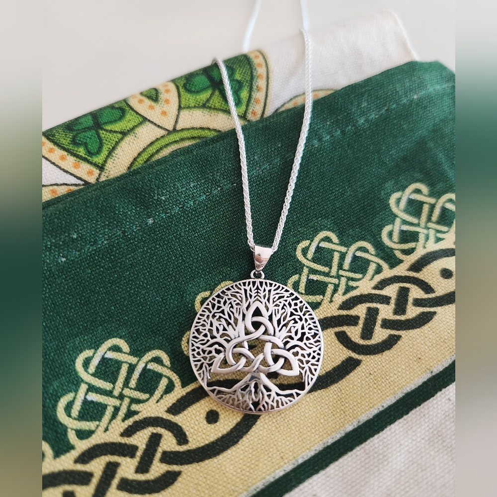 .925 Celtic Tree Of Life Pendant In Sterling Silver. NWOT - Picture 2 of 6